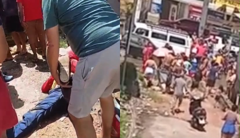 O caso gerou movimentação na região no horário de grande fluxo e chamou a atenção de quem passava pelo local
