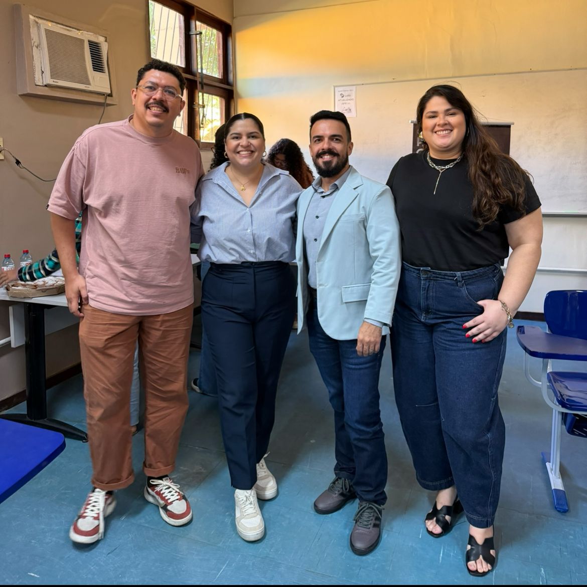 Vilson Vicente (Diretor de Criação do Psica), Lorena Bastos (Atendimento do Banco da Amazônia), Paulo Falcão (Planejamento da Temple) e Nahimi Gomes (Mídia da Brado Comunicação).