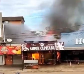 Imagem - Incêndio de grande proporção atingiu churrascaria em Novo Repartimento, no Pará