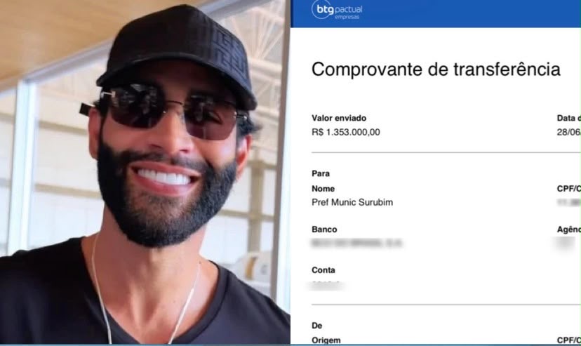 Imagem - Após ter cancelado show por intoxicação, Gusttavo Lima devolve dinheiro à Prefeitura de Surubim