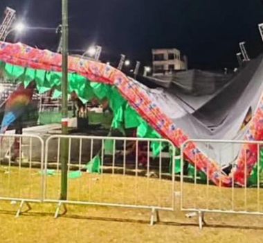 Imagem - Desabamento de estrutura em evento junino deixa uma jovem morta e vários feridos no Marajó