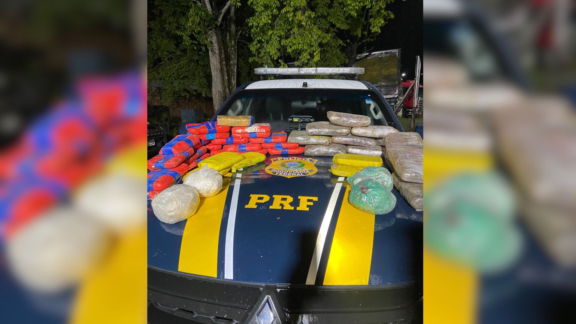 PRF apreende 41 Kg de drogas em fiscalização na BR-316, em Castanhal