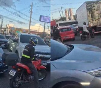 Imagem - Semáforos apagados na Avenida Independência com a Hélio Gueiros trava o trânsito no horário de pico