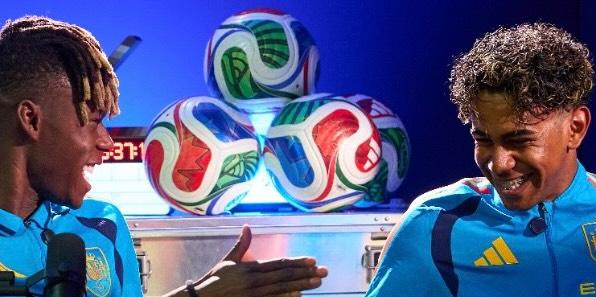 Nico Williams e Lamine Yamal, da Espanha.