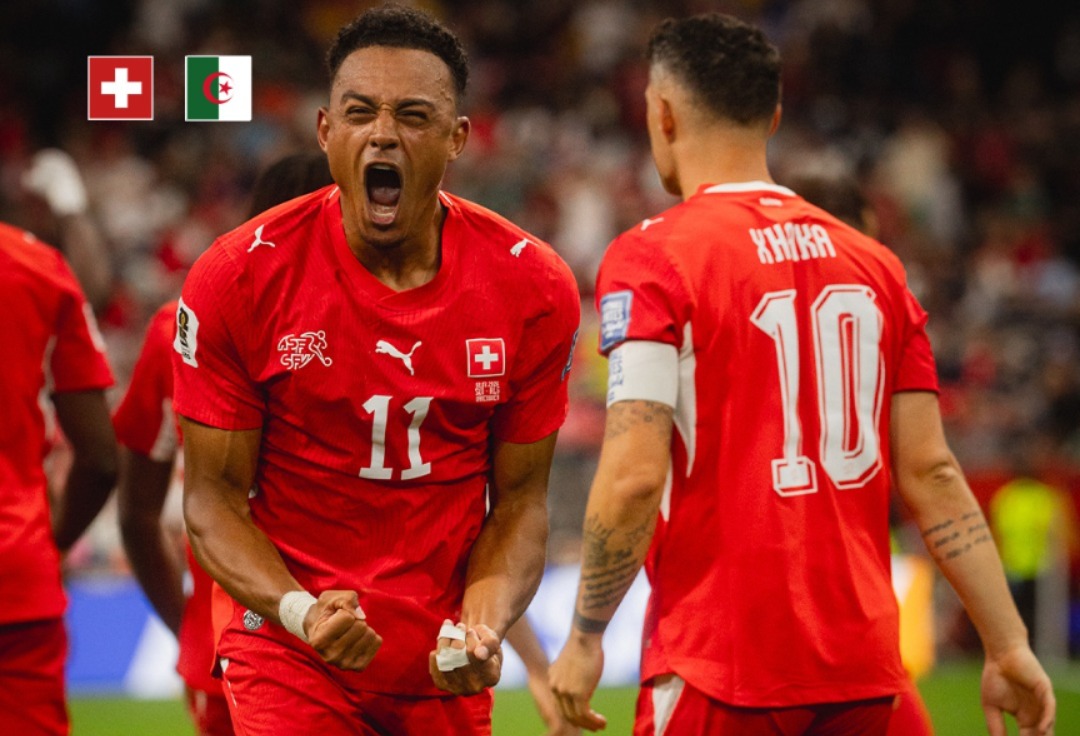 Suíça venceu a Argélia por 2 a 0 - 