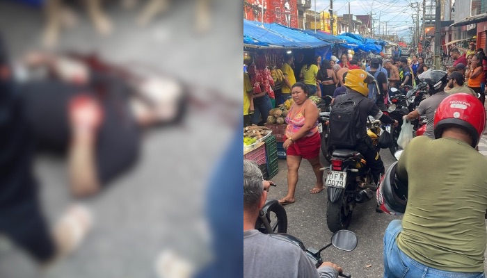 (Homem é morto a tiros no meio da feira da 8 de maio, em Icoaraci)
