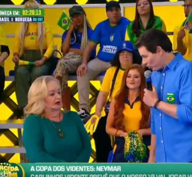 Imagem - Celso Portiolli brinca com vidente ao vivo ao perguntar sobre gol de Lucas Paquetá