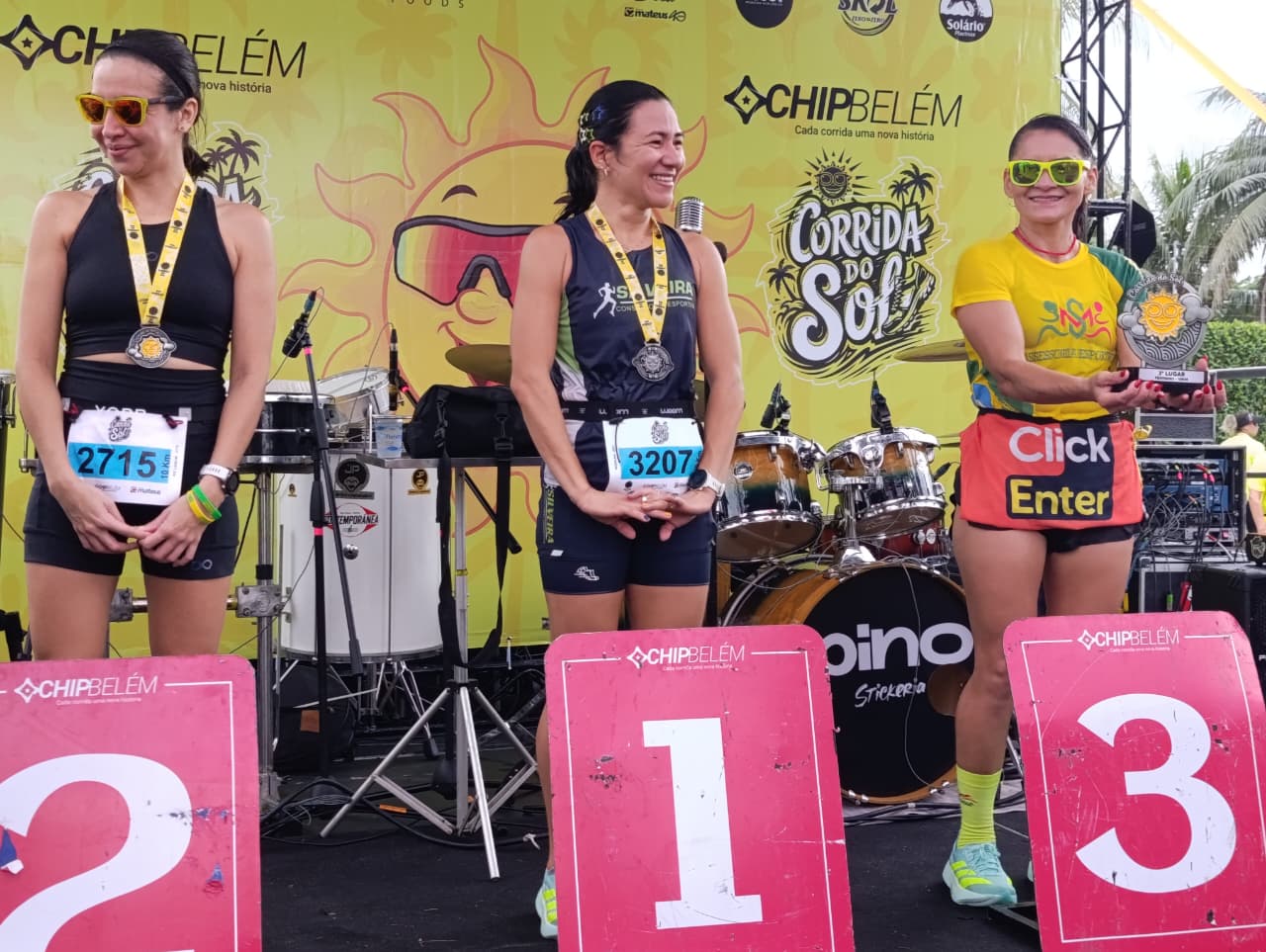 Atletas fizeram percursos de 5km e 10k, e os três primeiros colocados de cada categoria receberam prêmios, inclusive PCD’s.