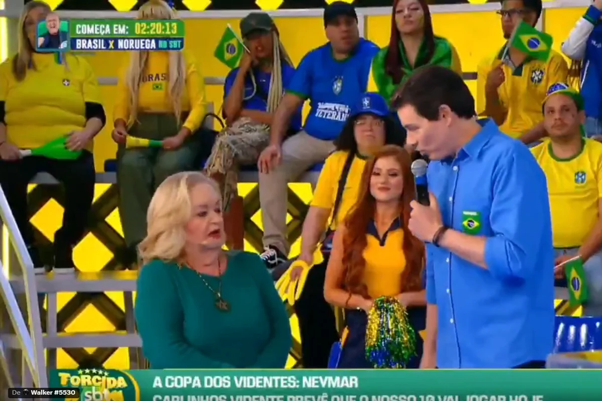 Imagem - Celso Portiolli brinca com vidente ao vivo ao perguntar sobre gol de Lucas Paquetá