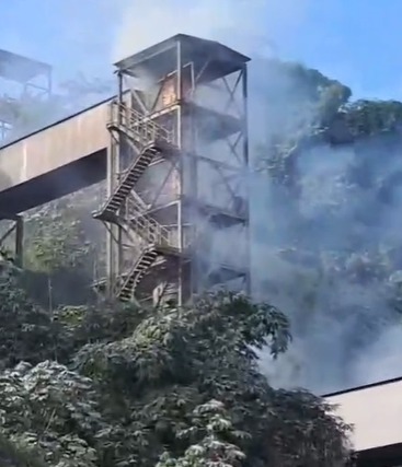 Imagem - Incêndio de grandes proporções atinge terminal portuário em Miritituba