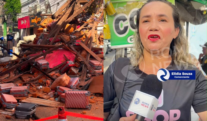 Imagem - Comerciantes relatam preocupação com prédios antigos após desabamento no Comércio, em Belém