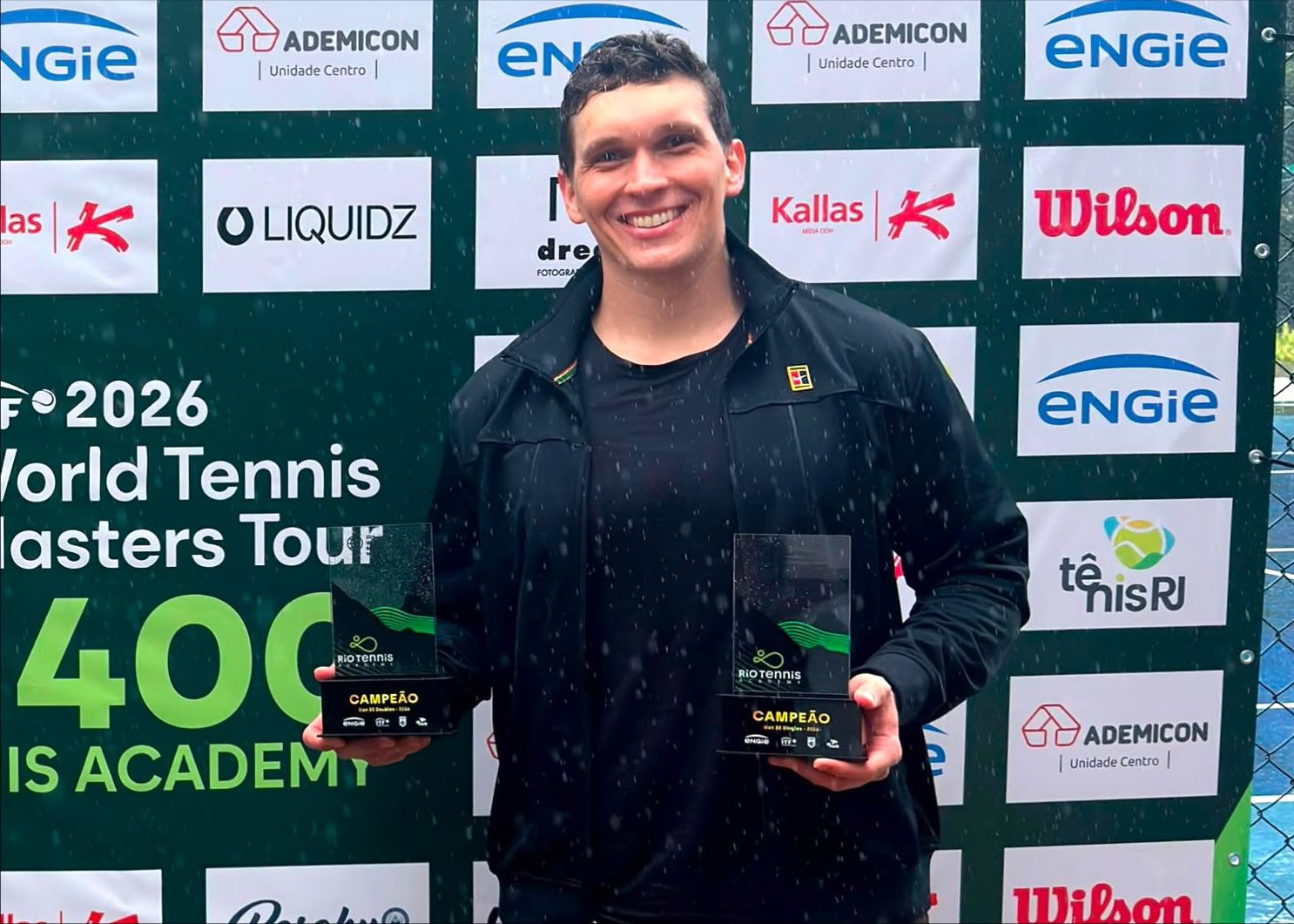 O atleta paraense de tênis, David Martins, representante do Racket Club Belém, conquistou dois títulos no circuito Word Tennis Tour.