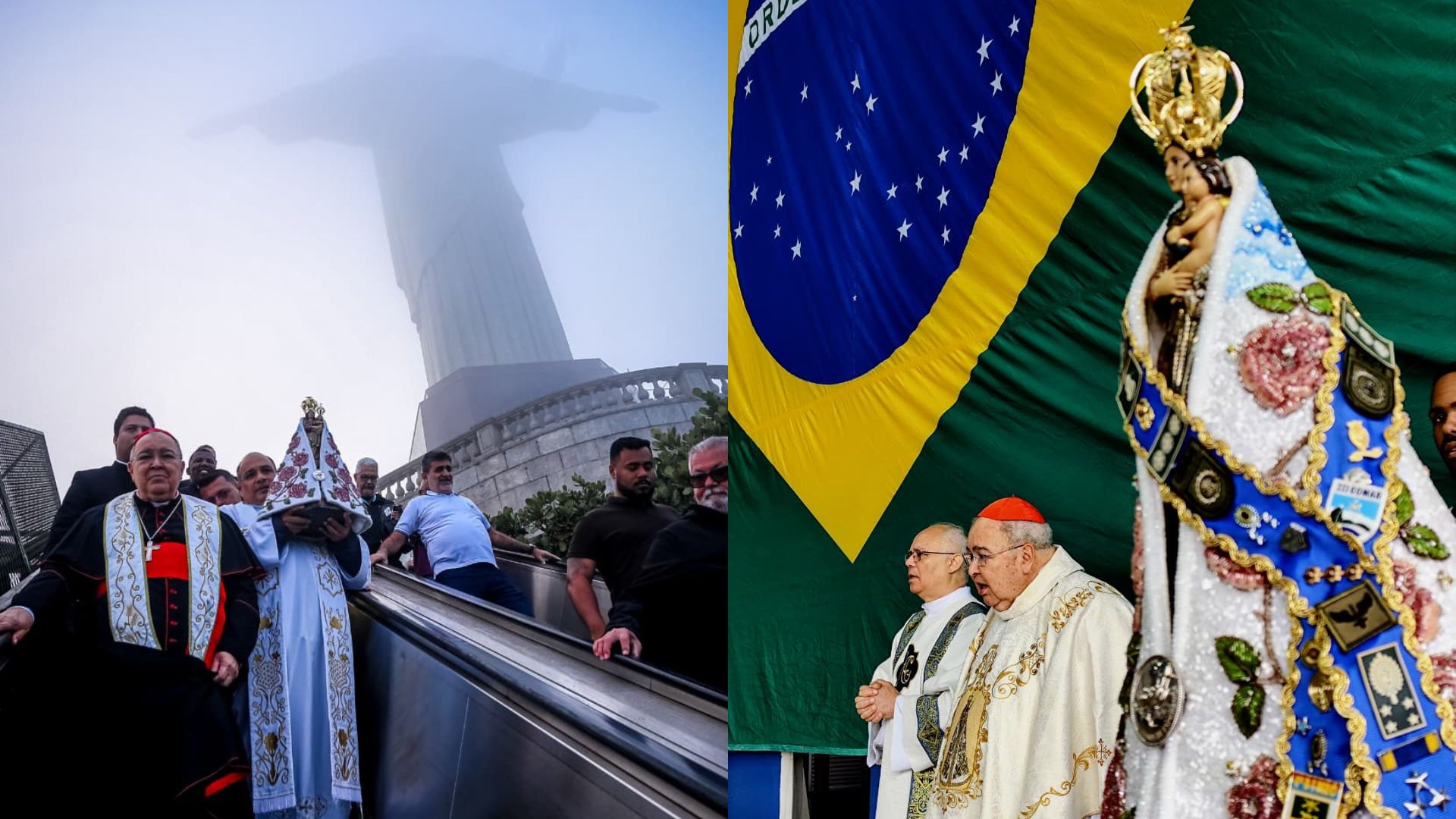 Imagem de Nossa Senhora de Nazaré visita o Cristo Redentor e fortalece devoção no Rio de Janeiro