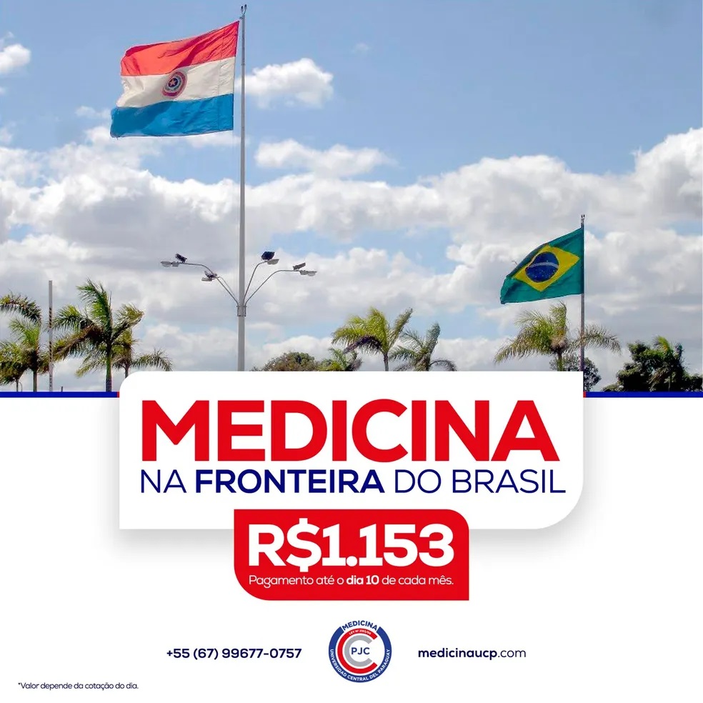 Formar-se em medicina no país vizinho é muito mais barato do que em faculdades particulares brasileiras