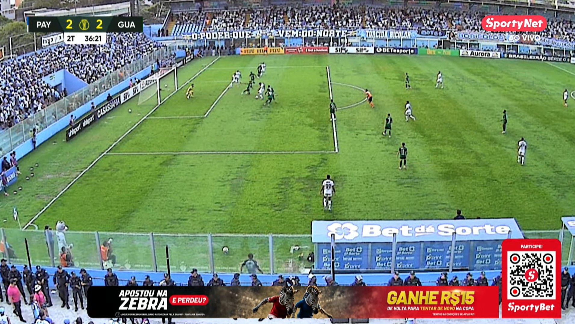 Imagem - Guarani reclama de gol em impedimento e critica arbitragem após derrota para o Paysandu