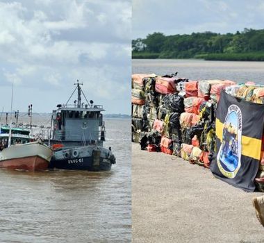 Imagem - Embarcação apreendida com mais de três toneladas de drogas em águas internacionais chega a Belém