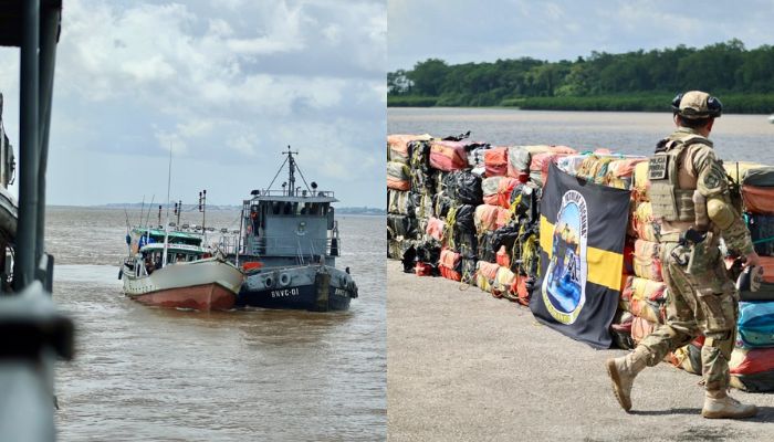 Imagem - Embarcação apreendida com mais de três toneladas de drogas em águas internacionais chega a Belém