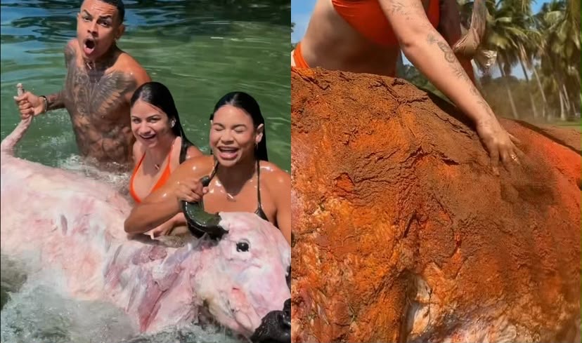 A influenciadora está com Mc Daniel, Chrys Dias e Débora Paixão na Ilha do Marajó mostrando toda a cultura do Pará aos turistas

