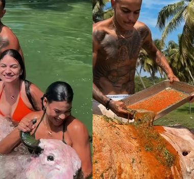 Imagem - Vídeo de influenciadora paraense com búfalo morto gera críticas e divide opiniões nas redes sociais