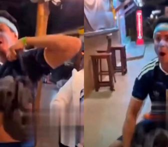 Imagem - Torcedor argentino é acusado de injúria racial após gesto racista em comemoração na Bahia