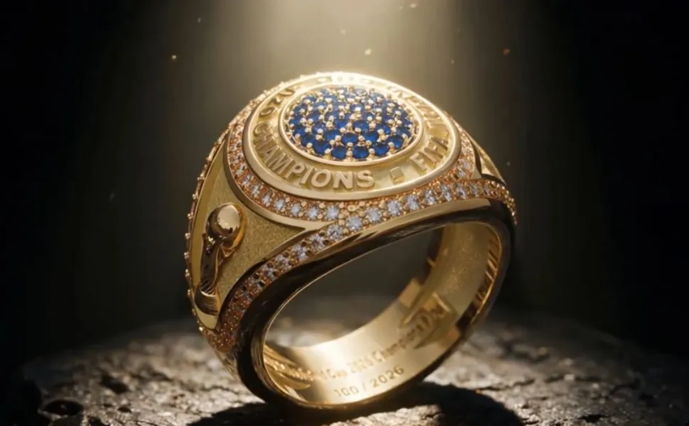 (A grande decisão de domingo definirá não apenas o novo campeão mundial, mas também o primeiro time a receber os inéditos anéis de campeão da Copa do Mundo.)