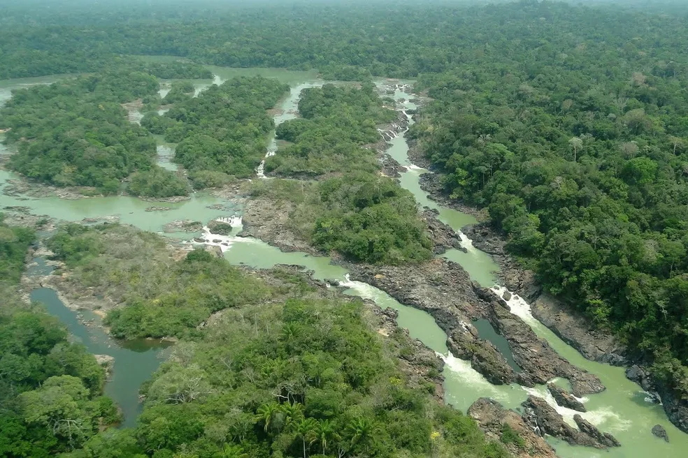 (Atualmente, a Flona do Jamanxim possui cerca de 1,3 milhão de hectares. Com a aprovação do projeto, a unidade passará a ter aproximadamente 815 mil hectares.)