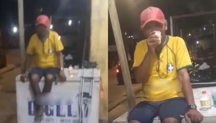 Homem que pedia dinheiro com muletas é flagrado sem dificuldade de locomoção
