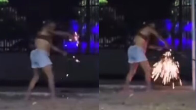 Mulher é flagrada furtando fios de energia no centro de Redenção, no Pará