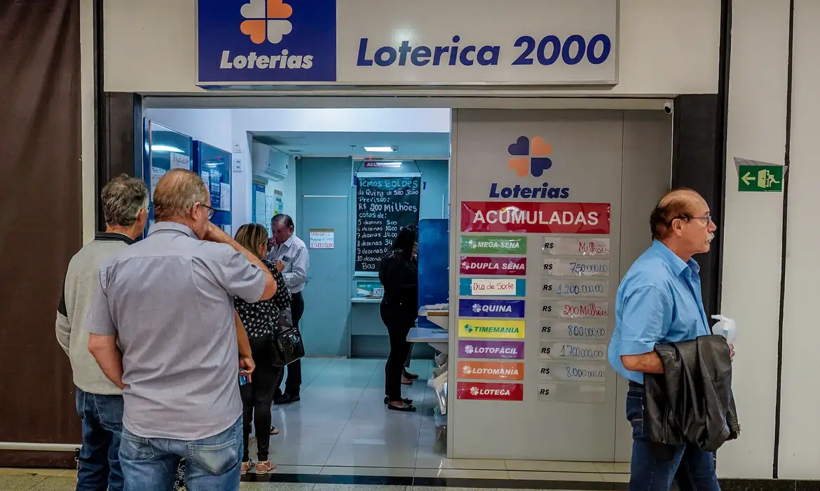 (A alteração inclui a Mega-Sena, Lotofácil, Quina, Dia de Sorte, Timemania, Loteria Federal e +Milionária.)