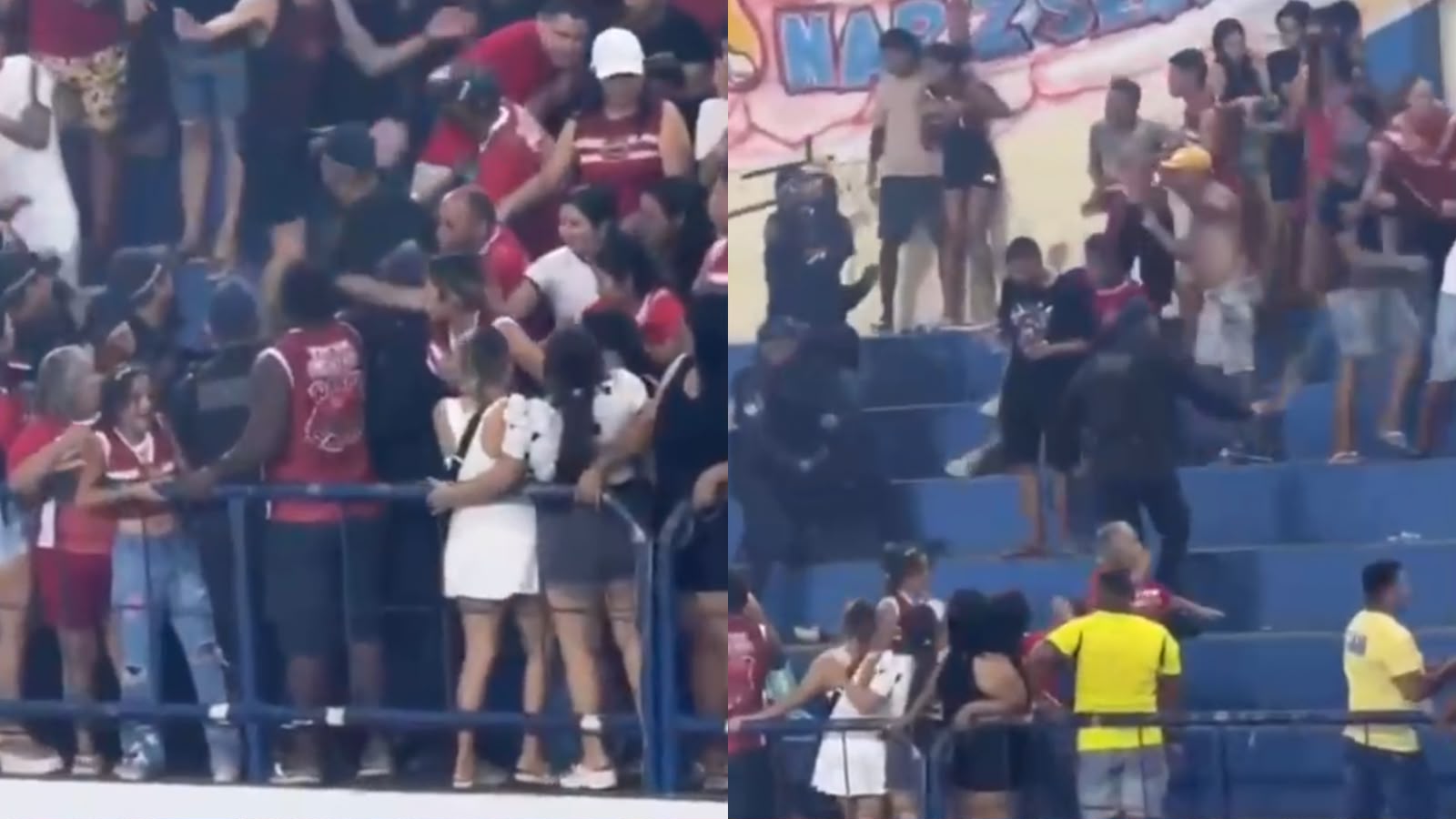 Imagem - Vídeo: Confusão generalizada interrompe partida de futsal em Cametá