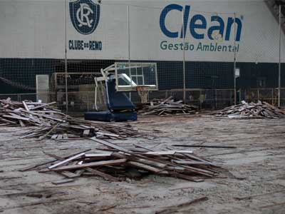 Ginásio do Leão passa por reforma - 