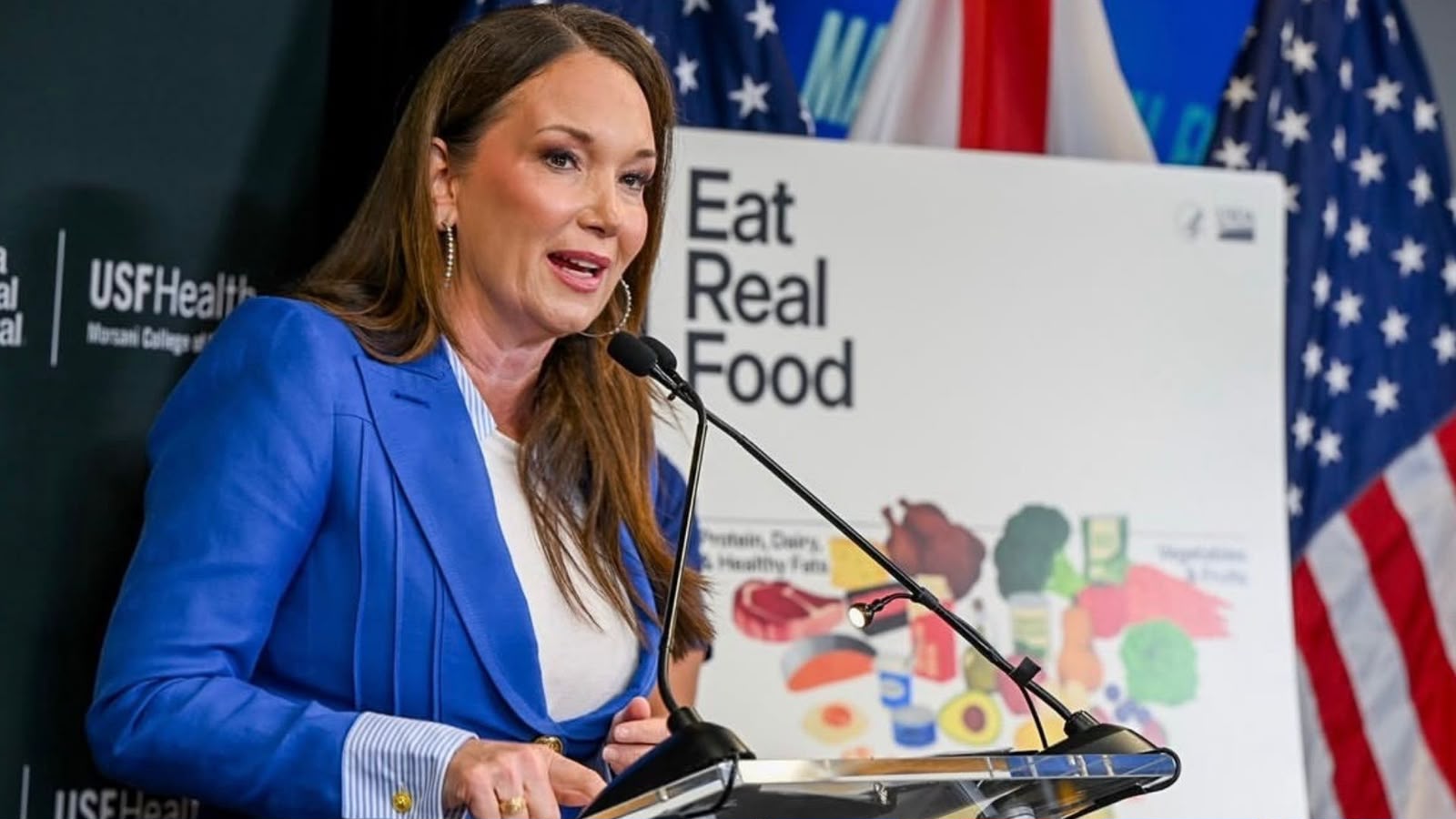 Secretária de Agricultura dos Estados Unidos, Brooke Rollins.