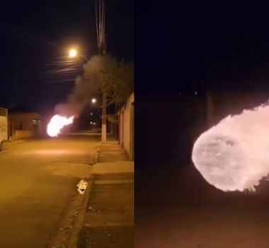 Imagem - Vídeo de suposta 'bola de fogo' viraliza e divide opiniões nas redes sociais