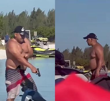 Imagem - Homem saca arma e tenta atirar durante discussão em praia; disparo falha e evita tragédia