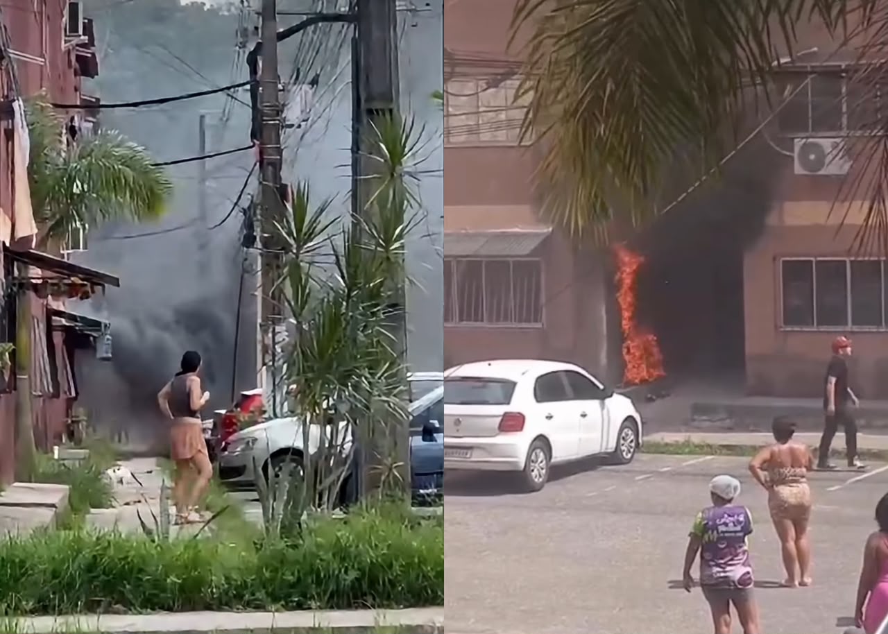 Imagem - Incêndio em caixa de energia assusta moradores de residencial no distrito de Icoaraci