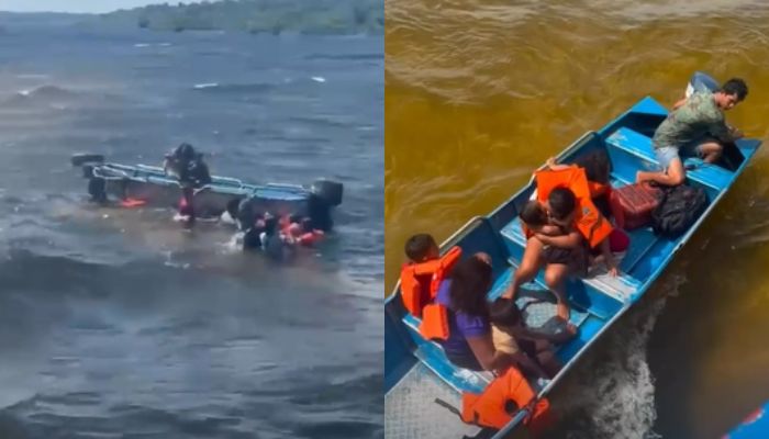 Lancha da Secretaria de Educação naufraga no rio Arapiuns e 13 pessoas são resgatadas no oeste do Pará