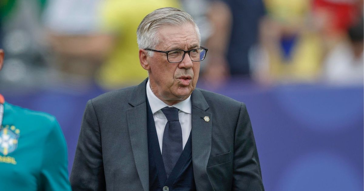 Carlo Ancelotti lamentou a eliminação da Seleção Brasileira para a Noruega nas oitavas de final da Copa do Mundo.
