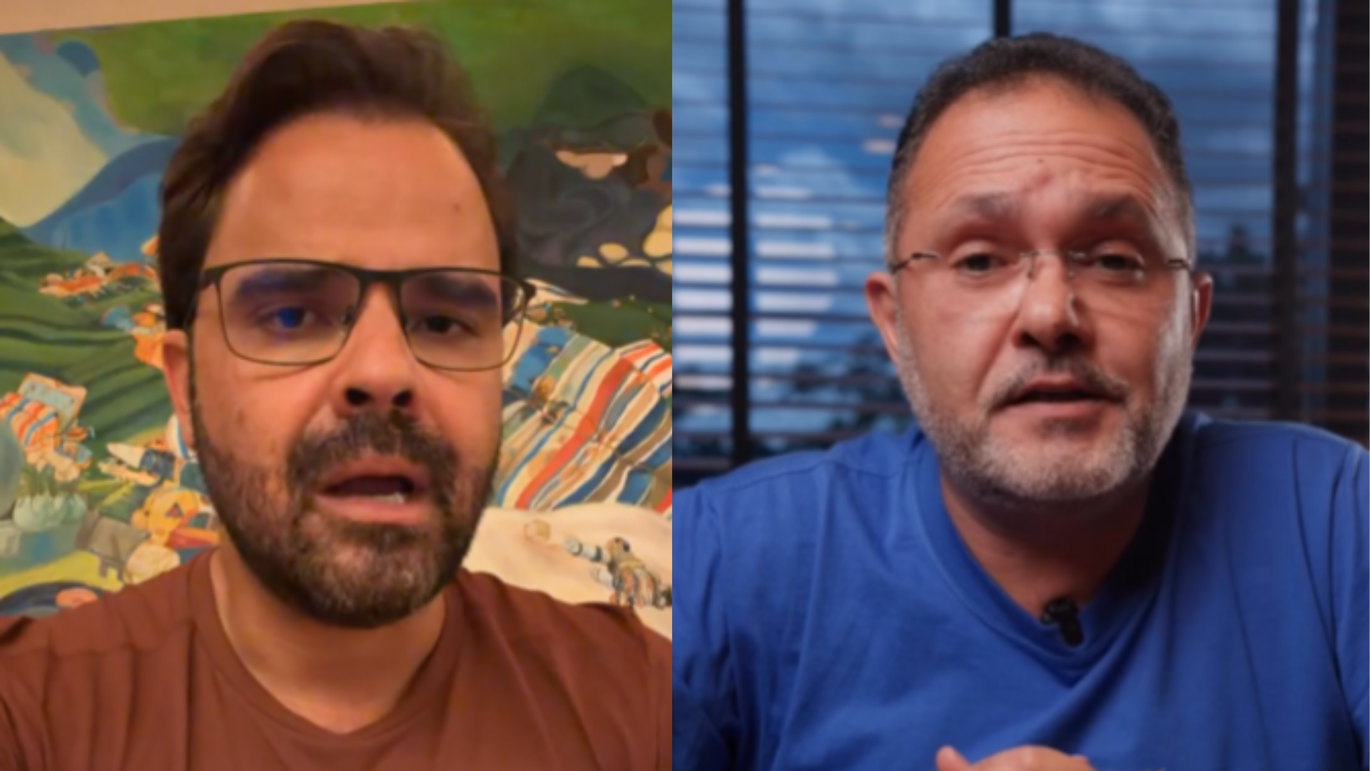 Do lado esquerdo, o prefeito de Marabá, Toni Cunha; do lado direito, o deputado estadual, Chamonzinho.