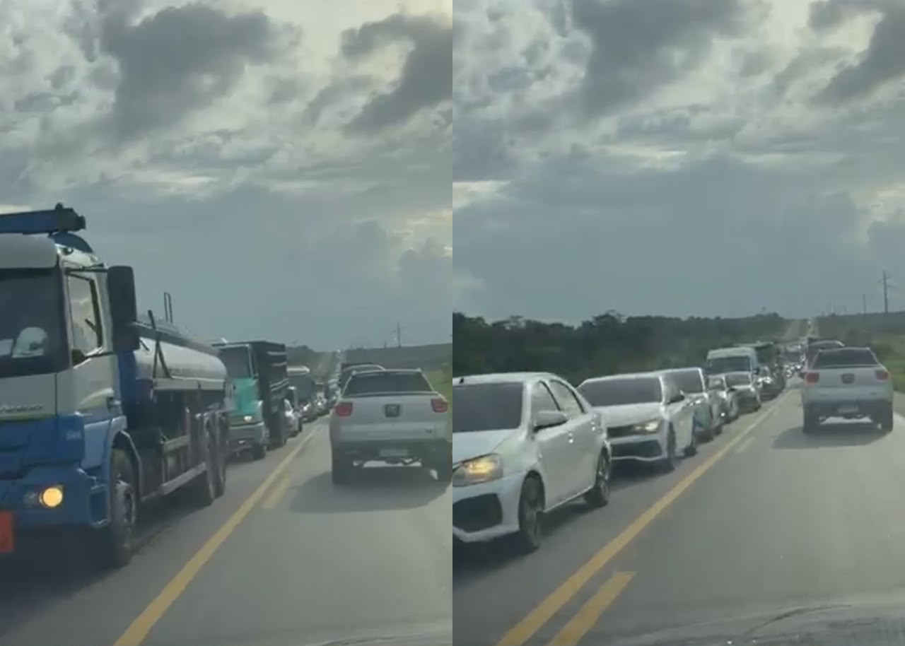 Imagem - Veranistas enfrentam o trânsito para curtir o último fim de semana das férias em Salinas