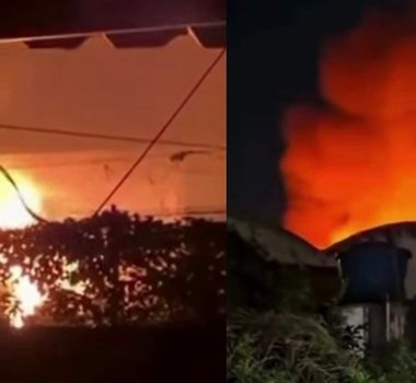 Imagem - Incêndio de grandes proporções atinge galpão em Ananindeua