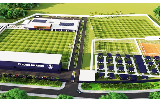 Projeto do Centro de Treinamento do Clube do Remo, em Outeiro