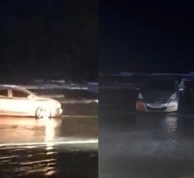 Imagem - Carros são arrastados pela maré no último fim de semana das férias, em Salinas