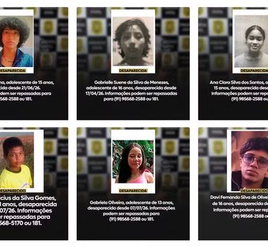 Imagem - Polícia Civil divulga lista de 14 crianças e adolescentes desaparecidos no Pará