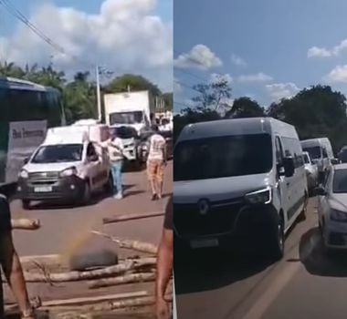 Imagem - Manifestantes bloqueiam Alça Viária e pedem transferência de paciente para hospital em Belém