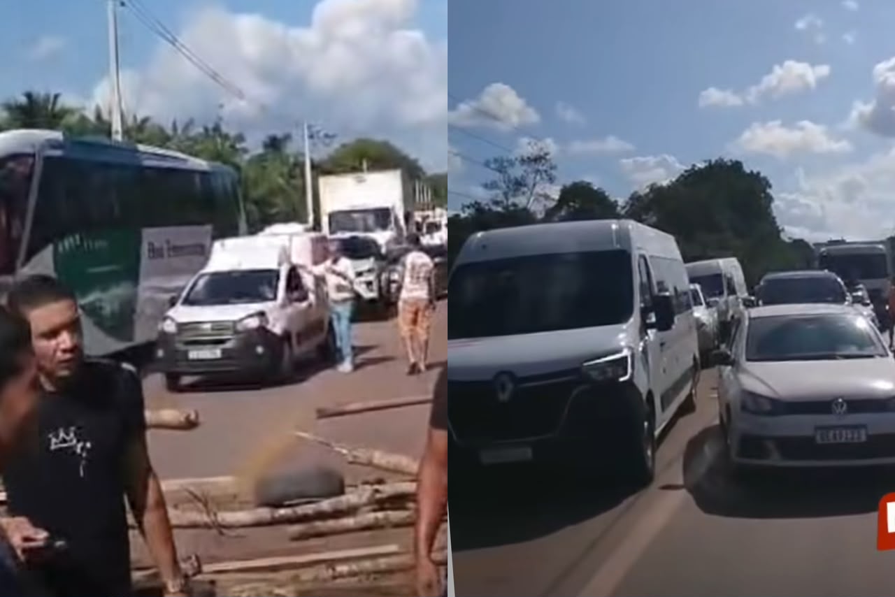 Manifestantes bloqueiam Alça Viária e pedem transferência de paciente para hospital em Belém
