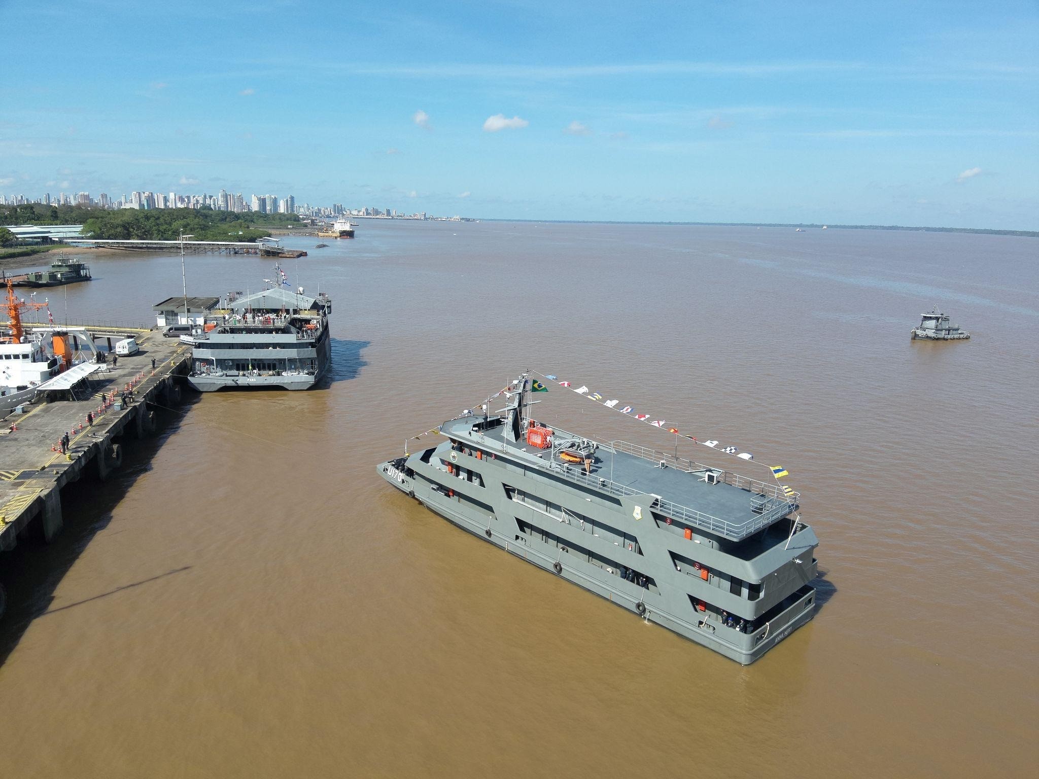 Navio reforçará o atendimento de saúde às populações ribeirinhas nos estados do Pará e Amapá.