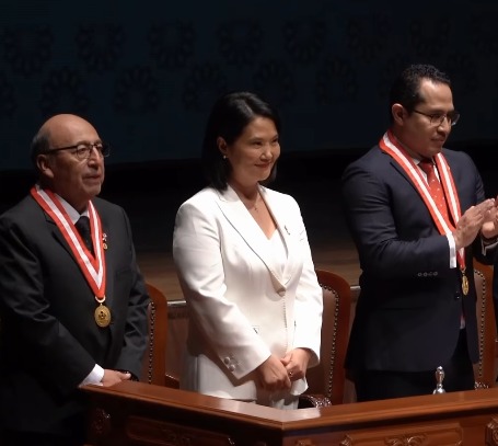 Imagem - Keiko Fujimori toma posse como primeira presidente eleita do Peru e promete combater criminalidade e mudanças climáticas