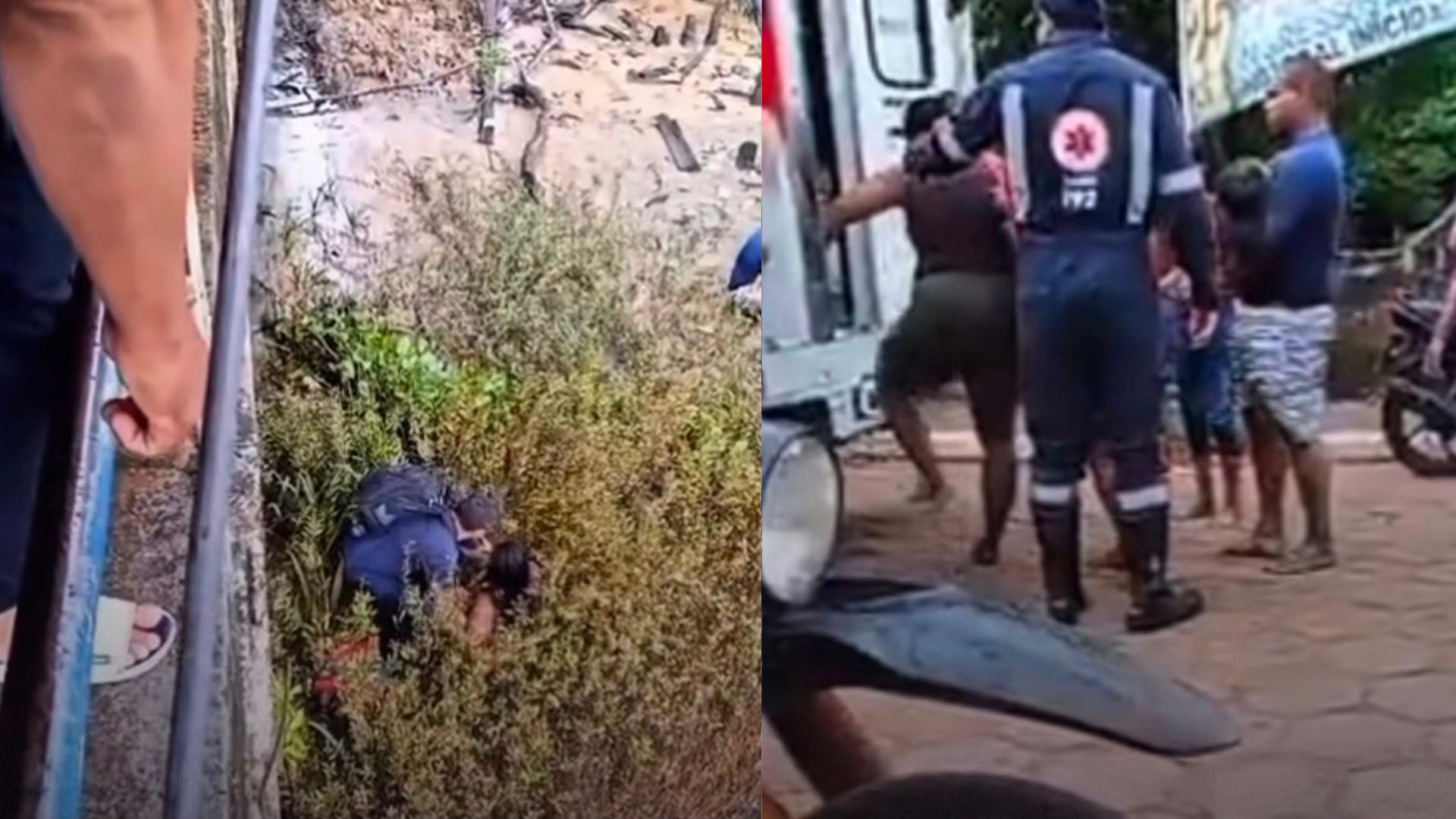 Mãe e filho caem de trapiche em Cotijuba e são socorridos por equipes de resgate