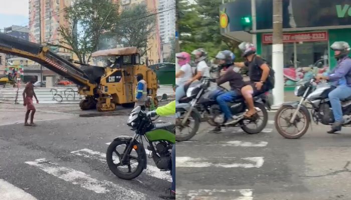Imagem - Sem aviso, obra da Prefeitura de Belém causa transtornos e interrompe trânsito no bairro do Marco