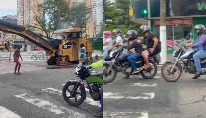 Sem aviso, obra da Prefeitura de Belém causa transtornos e interrompe trânsito no bairro do Marco